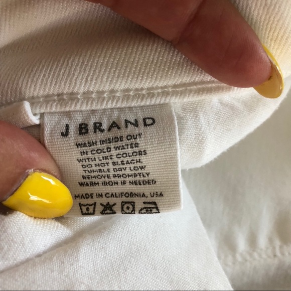 J Brand | White Skinny Leg Denim Jeans D - Picture 4 of 8